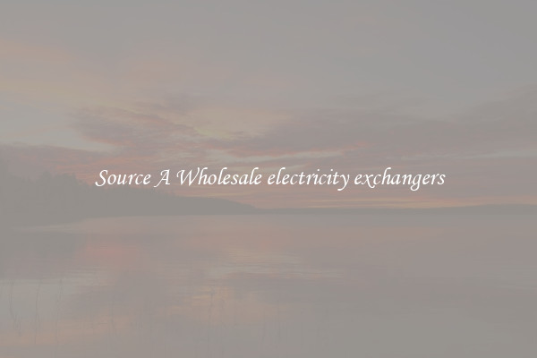 Source A Wholesale electricity exchangers