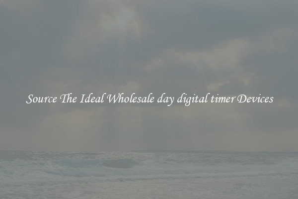 Source The Ideal Wholesale day digital timer Devices