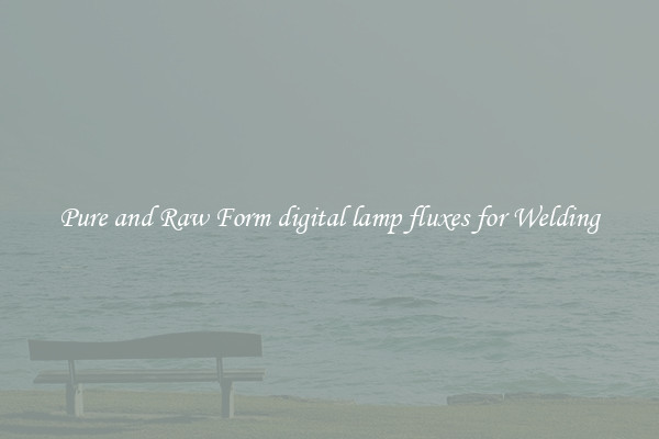 Pure and Raw Form digital lamp fluxes for Welding