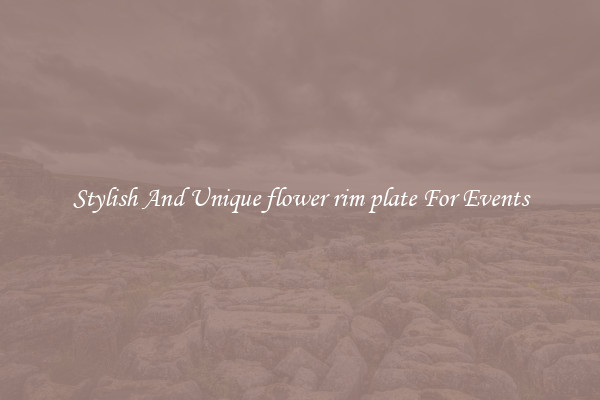 Stylish And Unique flower rim plate For Events