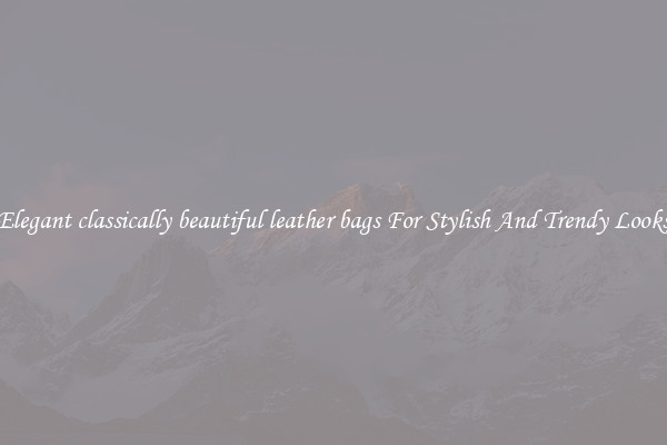 Elegant classically beautiful leather bags For Stylish And Trendy Looks