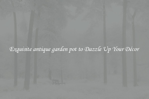 Exquisite antique garden pot to Dazzle Up Your Décor 