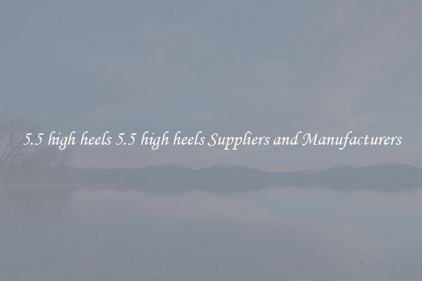 5.5 high heels 5.5 high heels Suppliers and Manufacturers
