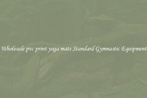 Wholesale pvc print yoga mats Standard Gymnastic Equipment