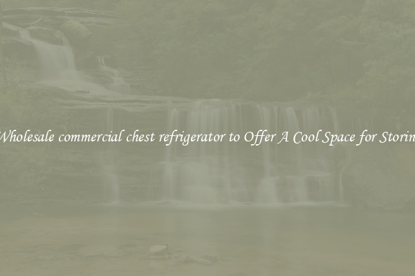 Wholesale commercial chest refrigerator to Offer A Cool Space for Storing