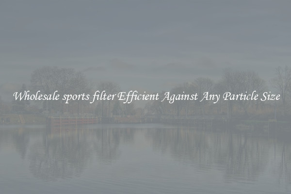 Wholesale sports filter Efficient Against Any Particle Size