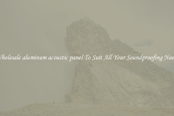 Wholesale aluminum acoustic panel To Suit All Your Soundproofing Needs