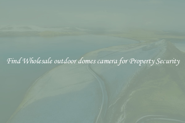 Find Wholesale outdoor domes camera for Property Security