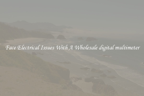Face Electrical Issues With A Wholesale digital multimeter
